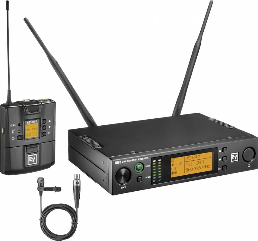 ELECTRO-VOICE RE3-BPCL zestaw bezprzewodowy z mikrofonem krawatowym CL3 (karioida) Rabat