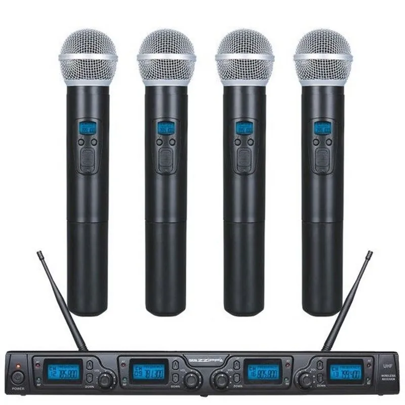 Wyjątkowa oferta ZZiPP TXZZ640 - poczwórny doręczny zestaw mikrofonu bezprzewodowego UHF 673-697.80MHz 16ch
