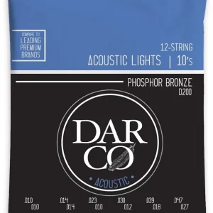 Zamów dziś Darco D200 Light 10-47 – struny fosforobrązowe do gitary 12-strunowej