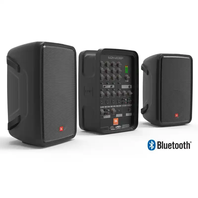 JBL EON 208P zestaw kolumn głośnikowych z wbudowanym powermiksrerm 300 W Super okazja