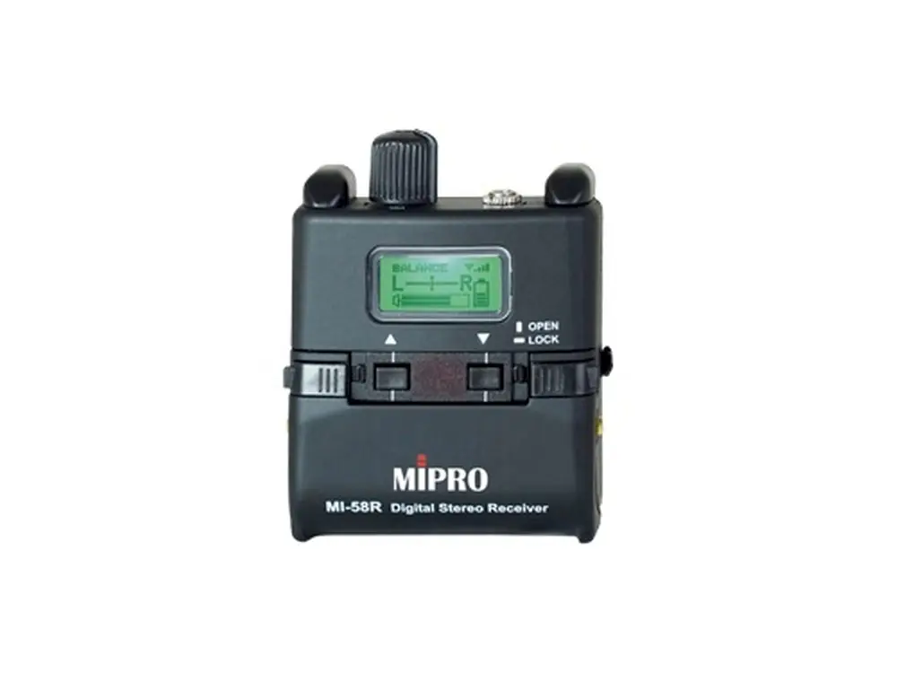 Premium MIPRO MI-58R - Cyfrowy stereofoniczny odbiornik bodypack do systemu monitoringu dousznego