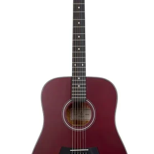 Popularny Arrow Silver D WR Wine Red – gitara akustyczna dreadnought