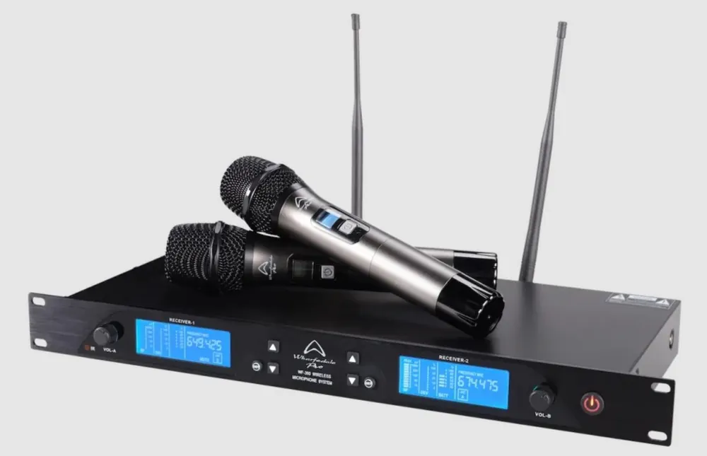 WHARFEDALE WF-300 podwójny zestaw mikrofonów bezprzewodowy 863-865 MHz Sprawdź teraz