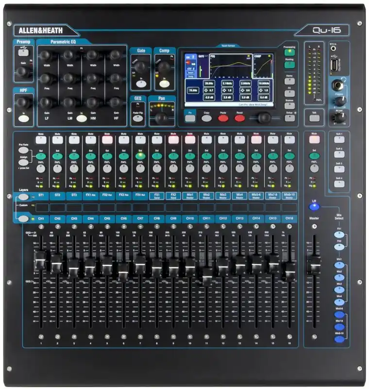 ALLEN&HEATH QU-16 mikser cyfrowy 16 kanałowy Wysoka jakość