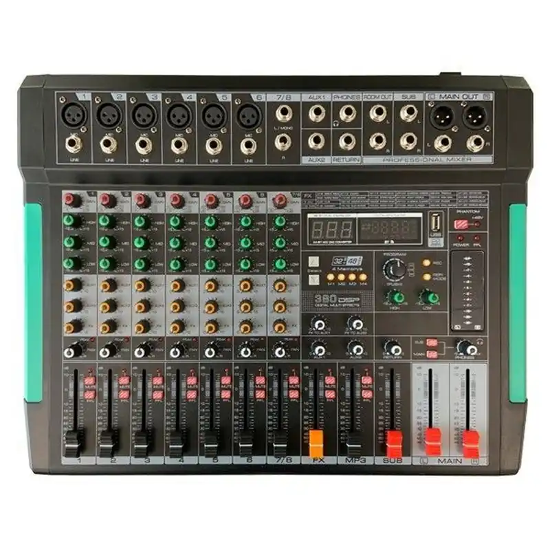 Zamów dziś ZZiPP ZZMX8RBT - 8-kanałowy mikser audio z DSP, odtwarzaczem/rejestratorem MP3 (USB) i BT
