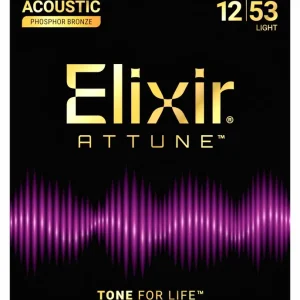 Super okazja Elixir ATTUNE Phos Bronze Light 12-53 - struny do gitary akustycznej