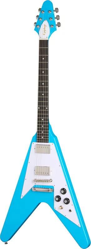 Taniej Epiphone Flying V 70s Maui Blue - gitara elektryczna