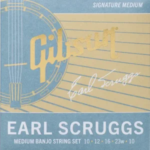 Gibson SBG-ES10 Earl Scruggs Banjo String Set, Signature Medium Gauge Medium Gauge struny do banjo Obniżka ceny