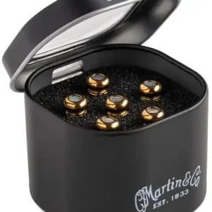 Bezpieczna płatność Martin Pin Set Liquid Metal Gold w/Paua Tin zestaw kołków