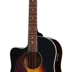 Sprawdź teraz Epiphone J-45 Studio EC - left-handed Vintage Sunburst gitara elektro-akustyczna
