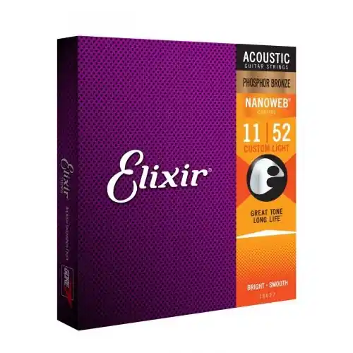 Elixir Phosphor Bronze Custom Light (11-52) NW struny do gitary akustycznej Tylko dziś