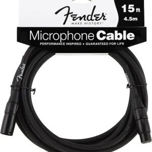 Oferta limitowana Fender Microphone Cabel 15‘ BK - kabel instrumentalny 4.5m