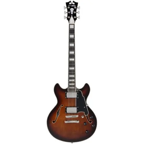 Nowy D‘Angelico Premier Mini DC Brown Burst gitara elektryczna