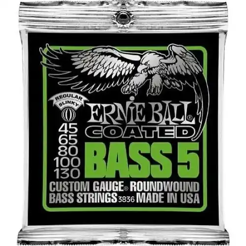 Ernie Ball 3836 Coated Bass 5 struny do gitary basowej Popularny