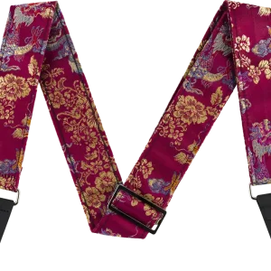 Fender Satin Dragon Strap Wine pasek gitarowy Tylko dziś
