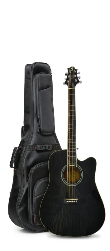 Ostatnia szansa Samick D 4 CE TBK gitara elektroakustyczna Zestaw