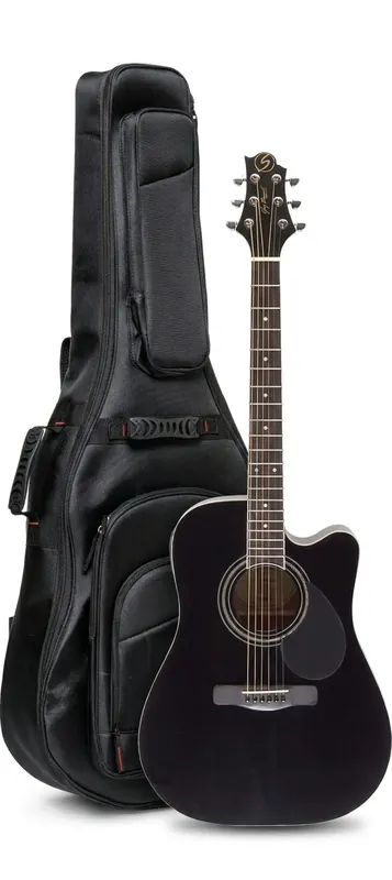 Samick D 1 CE BK gitara elektroakustyczna Zestaw Hit cenowy