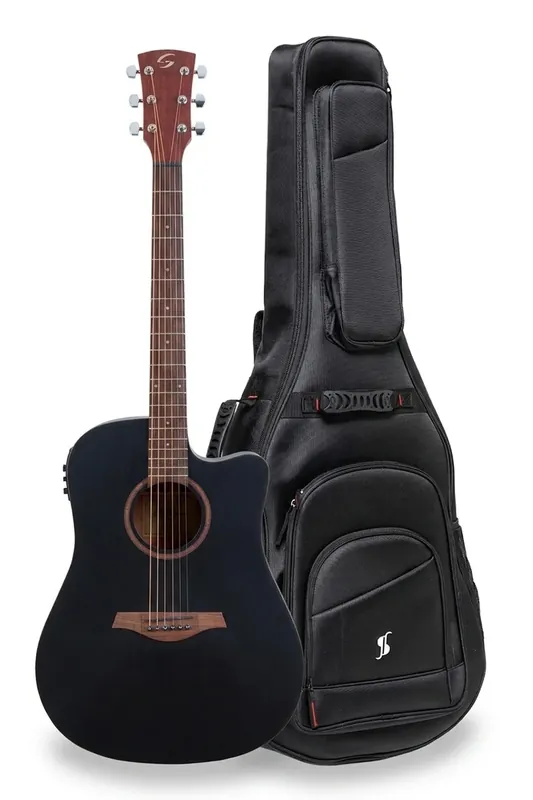 Nie przegap Soundsation CODY DNCE BK - gitara elektroakustyczna Zestaw