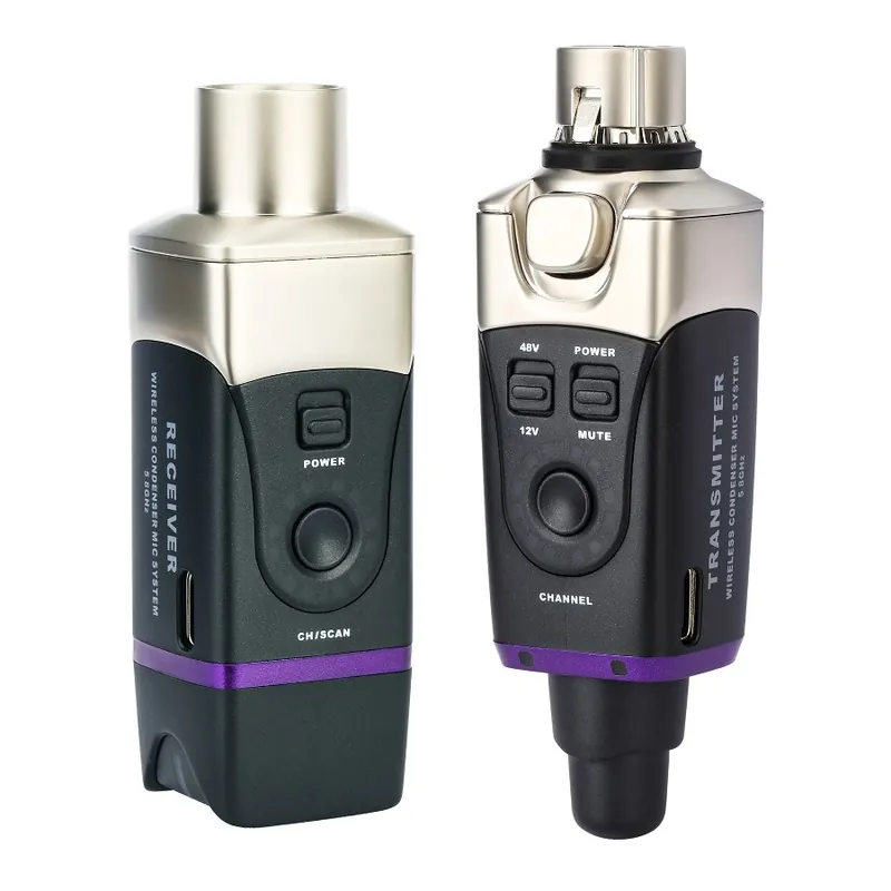 XVive U35C BK Zestaw bezprzewodowy do mikrofonu pojemnościowego (48 V / 12 V) 5.8GHz Najlepsza cena