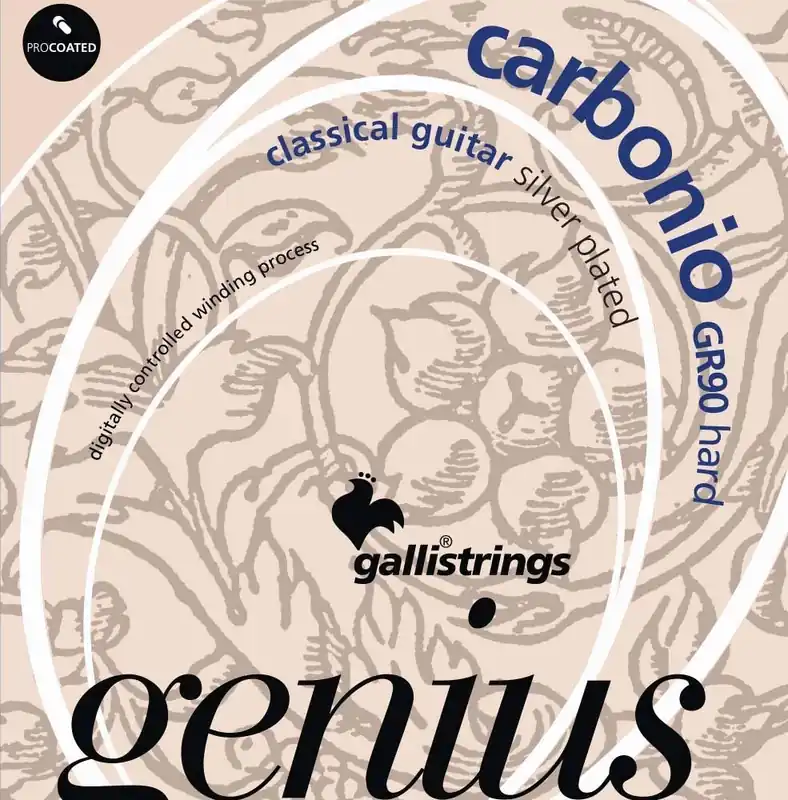 Wyjątkowa oferta Galli Strings GR 90 Carbonio Hard Tension struny do gitary klasycznej
