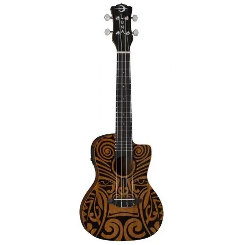Premium Luna Uke Tribal C EL ukulele