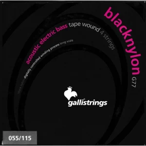 Darmowy zwrot Galli G77 BlackNylon - struny do gitary basowej struny do gitary basowej