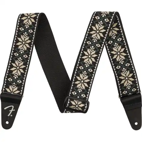 Oferta limitowana Fender Pasadena Woven Yellow Snowflake pasek