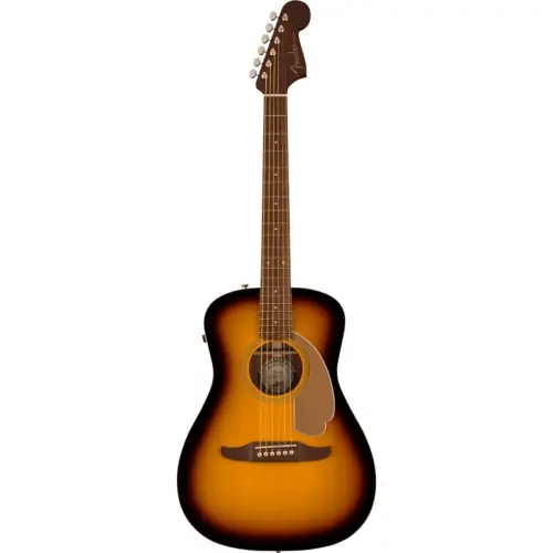 Popularny Fender Malibu Player Walnut Fingerboard Gold Pickguard Sunburst gitara elektroakustyczna