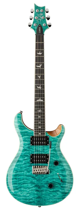 Dostępne od ręki PRS SE Custom 24 Quilt Turqouise - gitara elektryczna