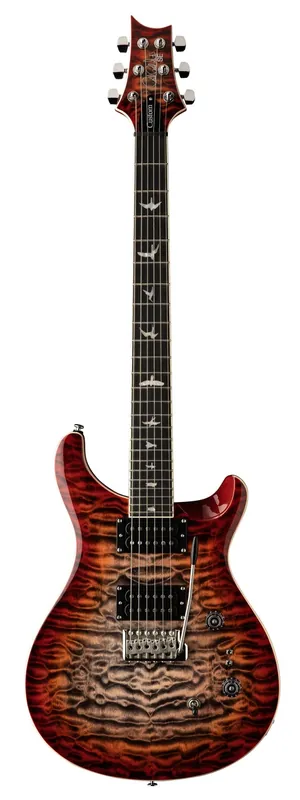 PRS SE Custom 24-08 Quilt Charcoal Cherry Burst - gitara elektryczna Okazja
