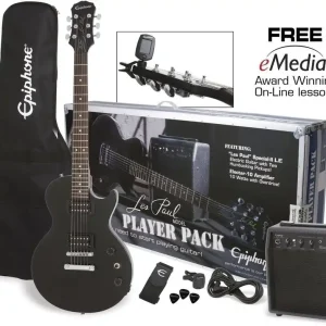 Wysoka jakość Epiphone Les Paul SPECIAL II EB PLAYER PACK zestaw gitarowy