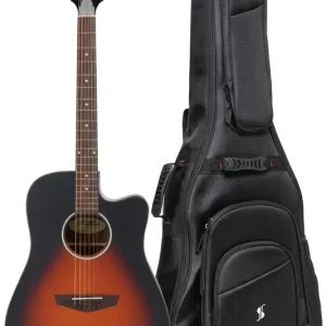 Kup online D‘angelico Premier Bowery LS Vintage Sunburst - gitara elektroakustyczna Zestaw