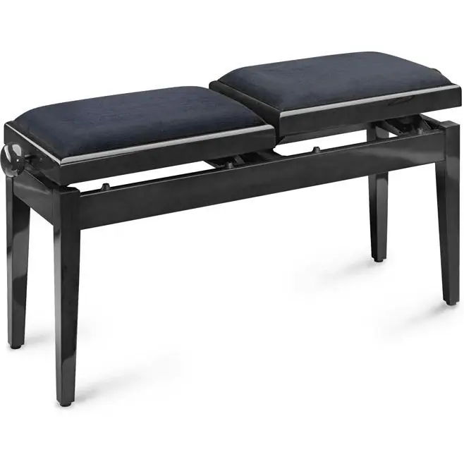 Najlepsza cena Stagg PB-245-BK-P-V-BK podwójna ława do pianina