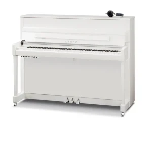 Hit cenowy Kawai K-200 ATX4 WHP Silver — Pianino akustyczne z hybrydowym systemem AnyTime X4
